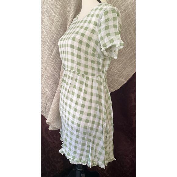 Green & White Gingham, size Small, Forever 21 Dress - Picture 7 of 7